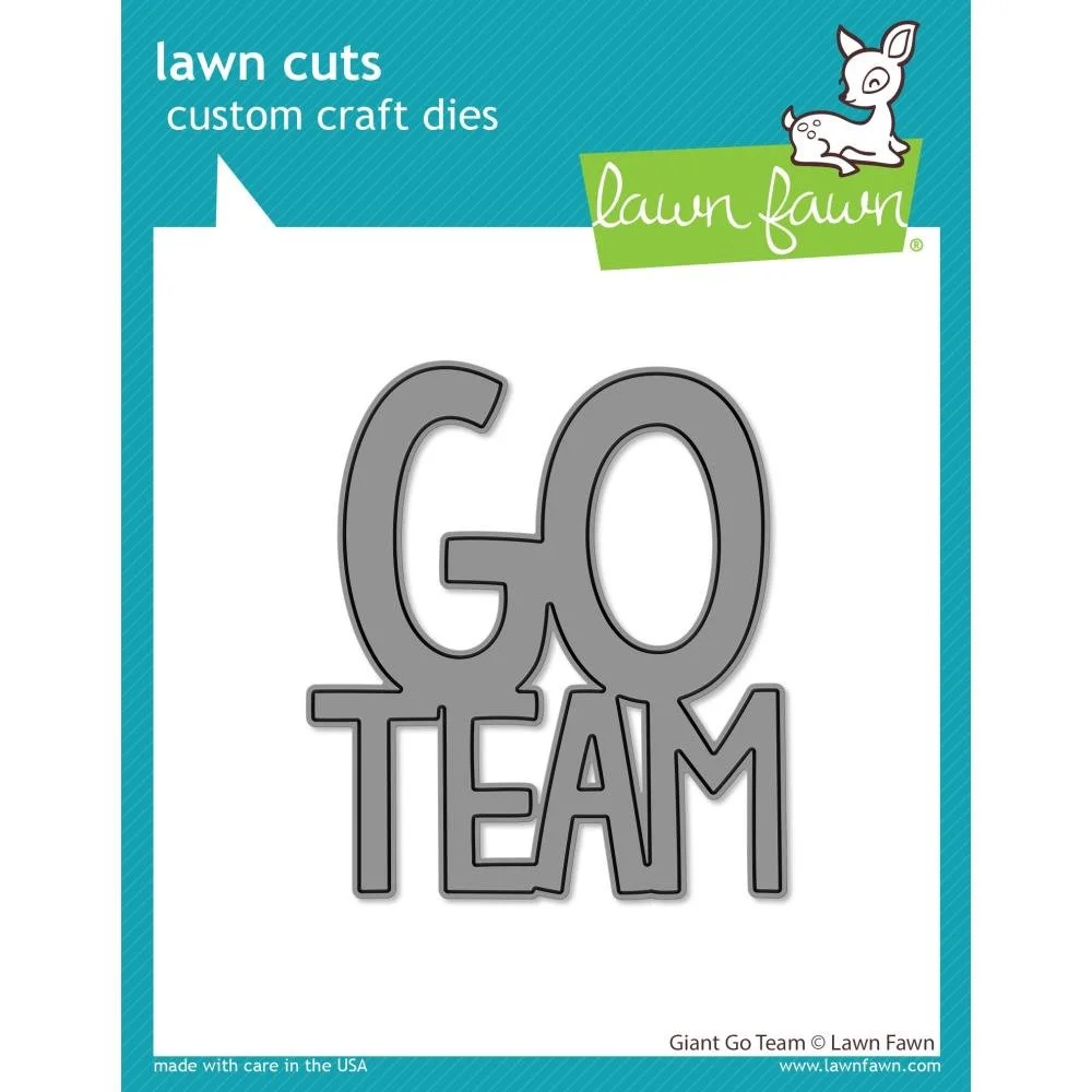 Lawn Fawn Lawn Cuts - Metal Die Giant Go Team