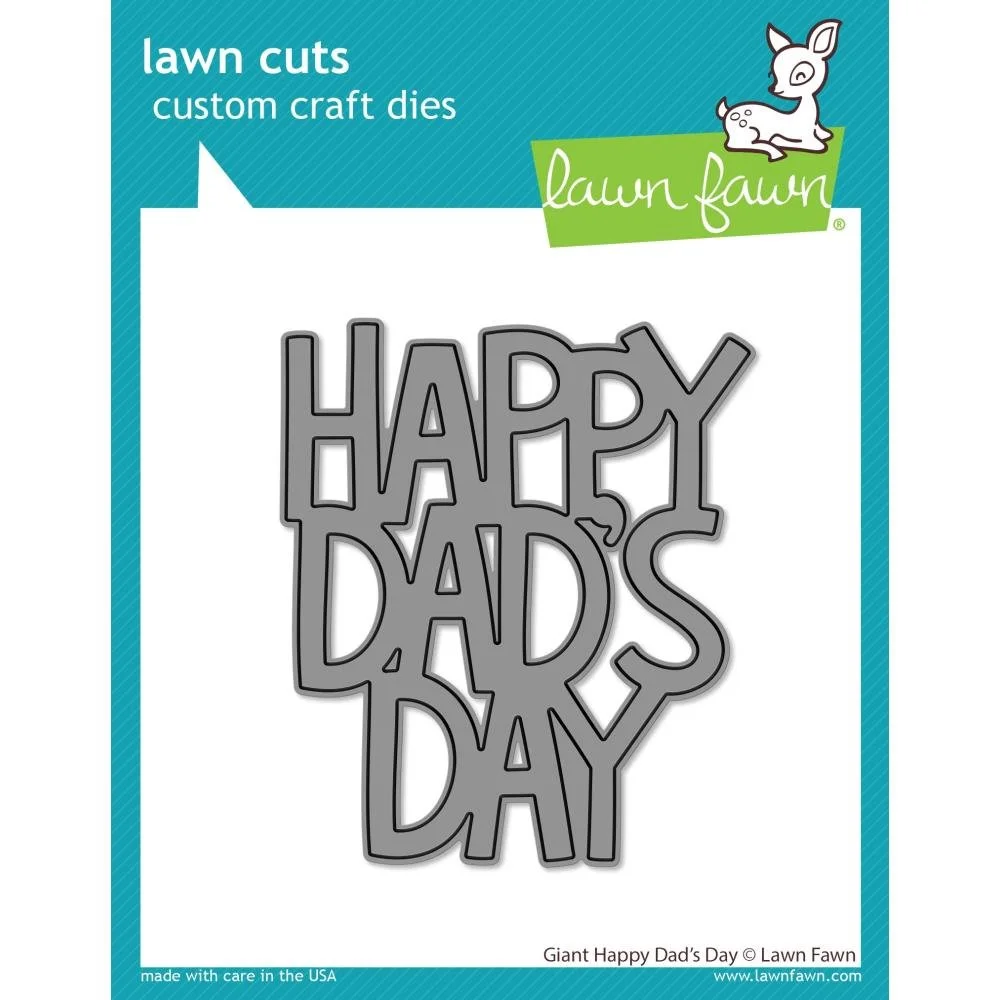 Lawn Fawn Lawn Cuts - Metal Die Giant Happy Dad's Day