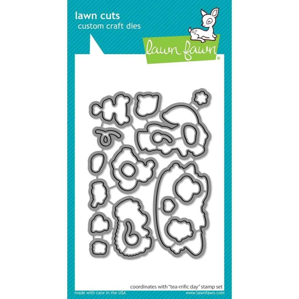 Lawn Fawn Lawn Cuts - Metal Die Tea-Rrific Day