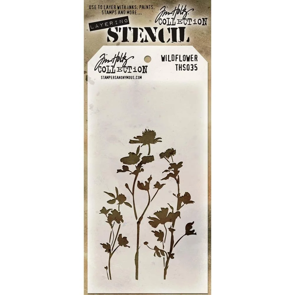 Tim Holtz Stencil - Wildflower