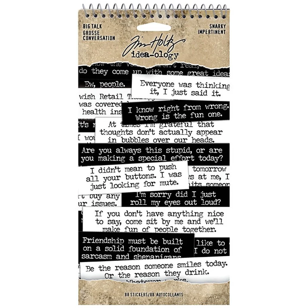 Idea-ology - Tim Holtz Big Talk Snarky