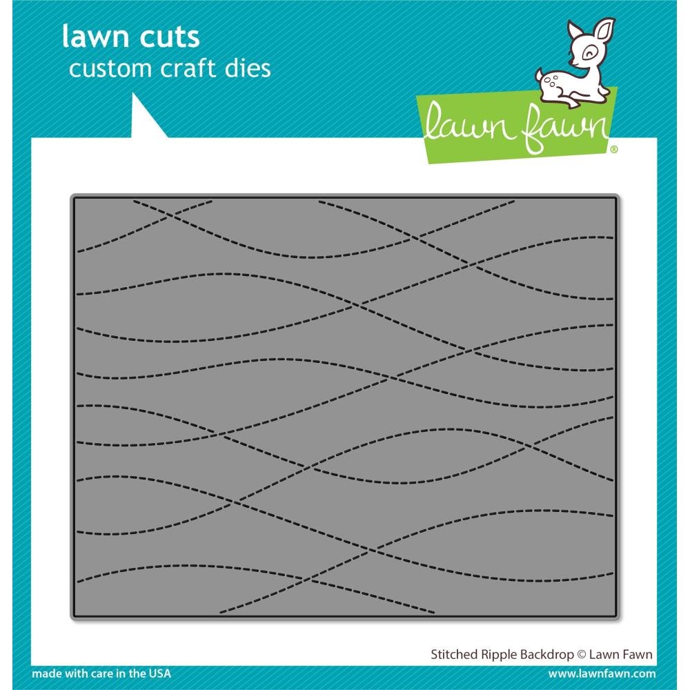 Lawn Fawn Lawn Cuts Stitched Ripple Backdrop