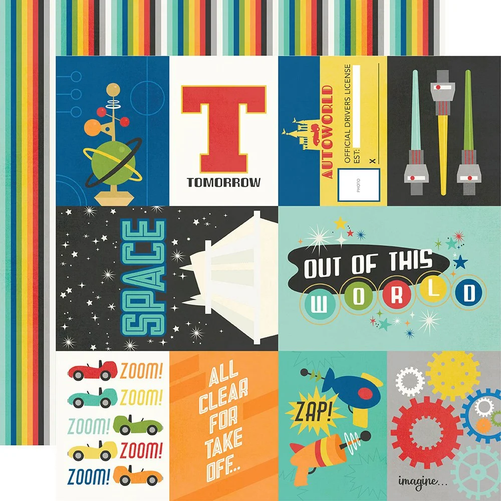 Simple Stories Tomorrow At The Park 12" x 12" Paper - Elements 1