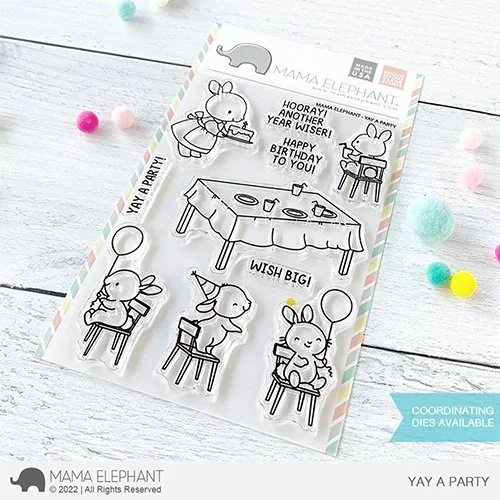 Mama Elephant - Yay A Party Stamp Set