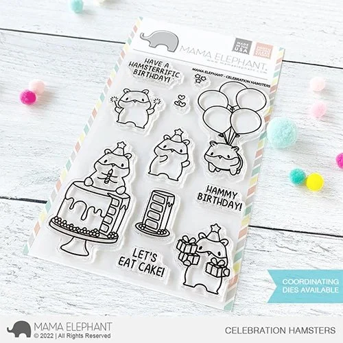 Mama Elephant - Celebration Hamsters Stamp Set