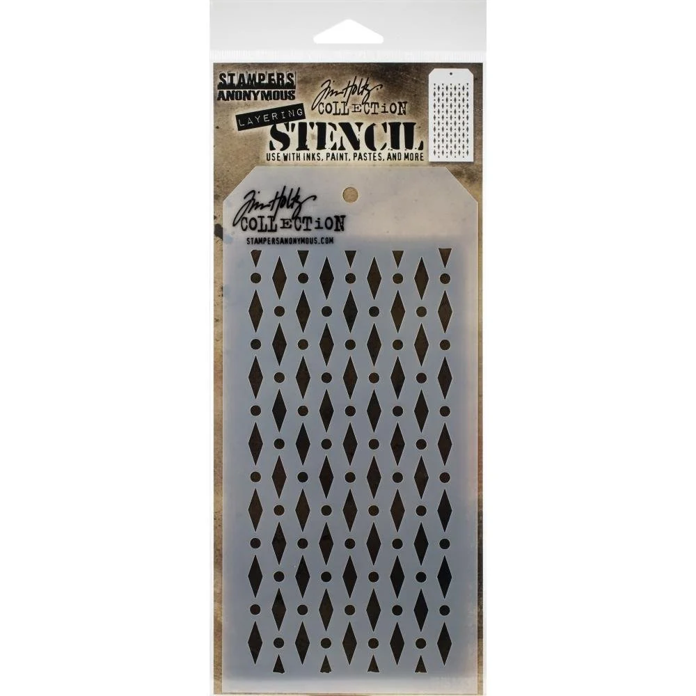 Tim Holtz Stencil - Diamond Dots