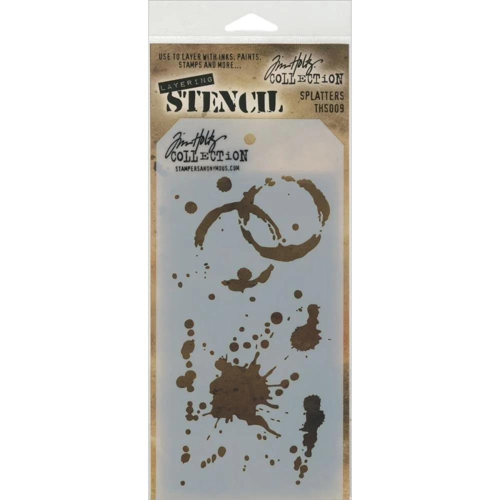 Tim Holtz Stencil - Splatters