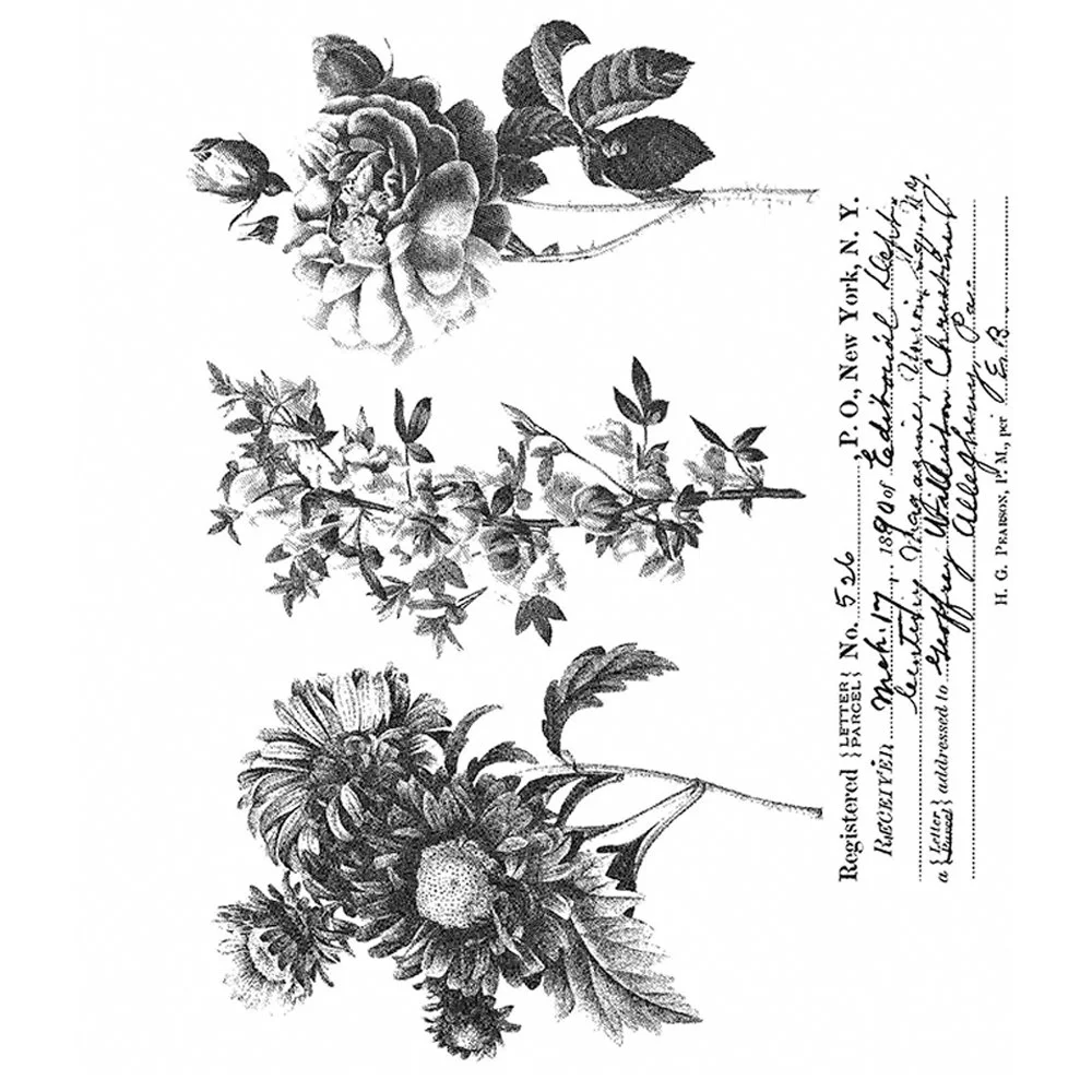 Tim Holtz Cling Mount Stamps - Flower Shop
