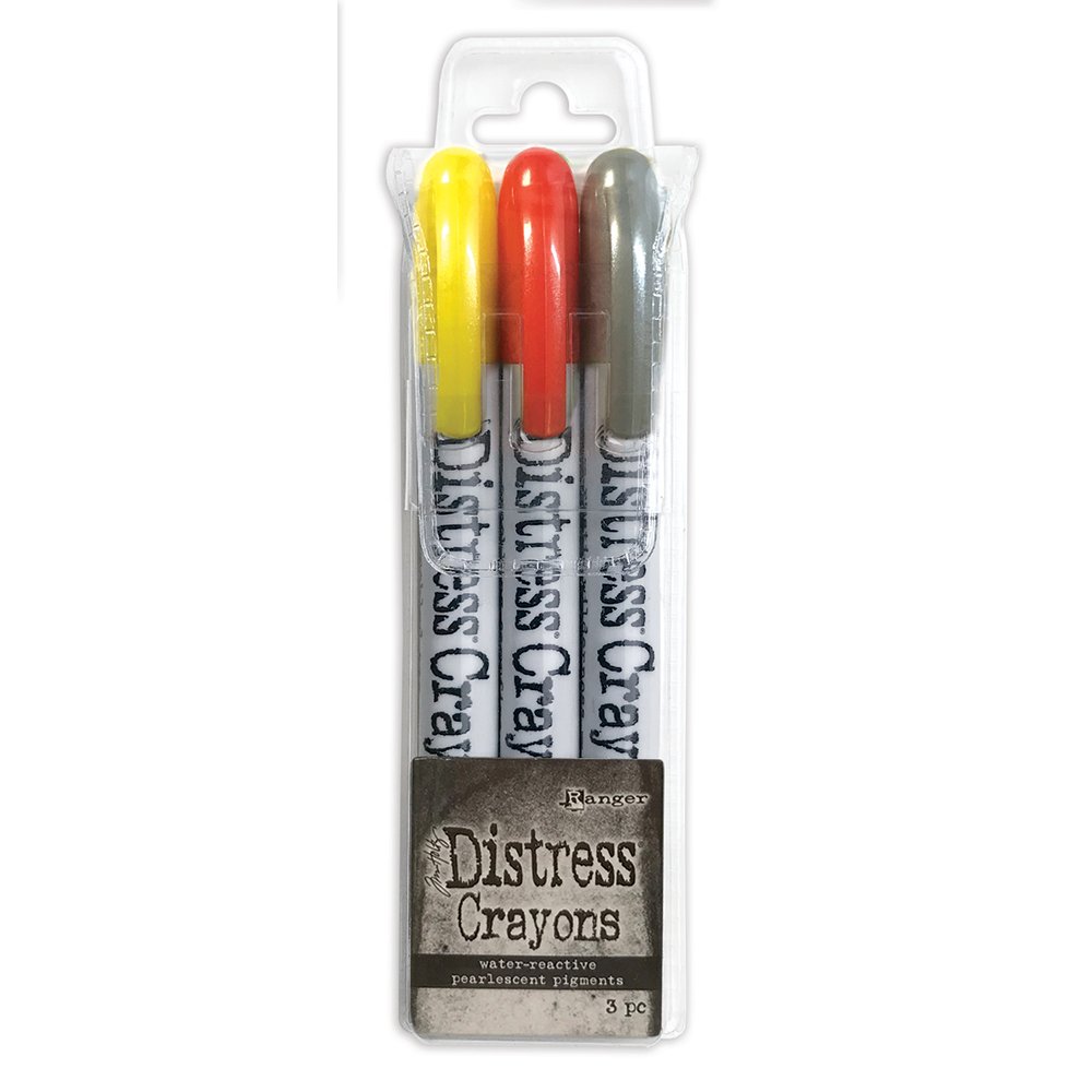 Tim Holtz Distress Crayons Pearl Halloween Set 3