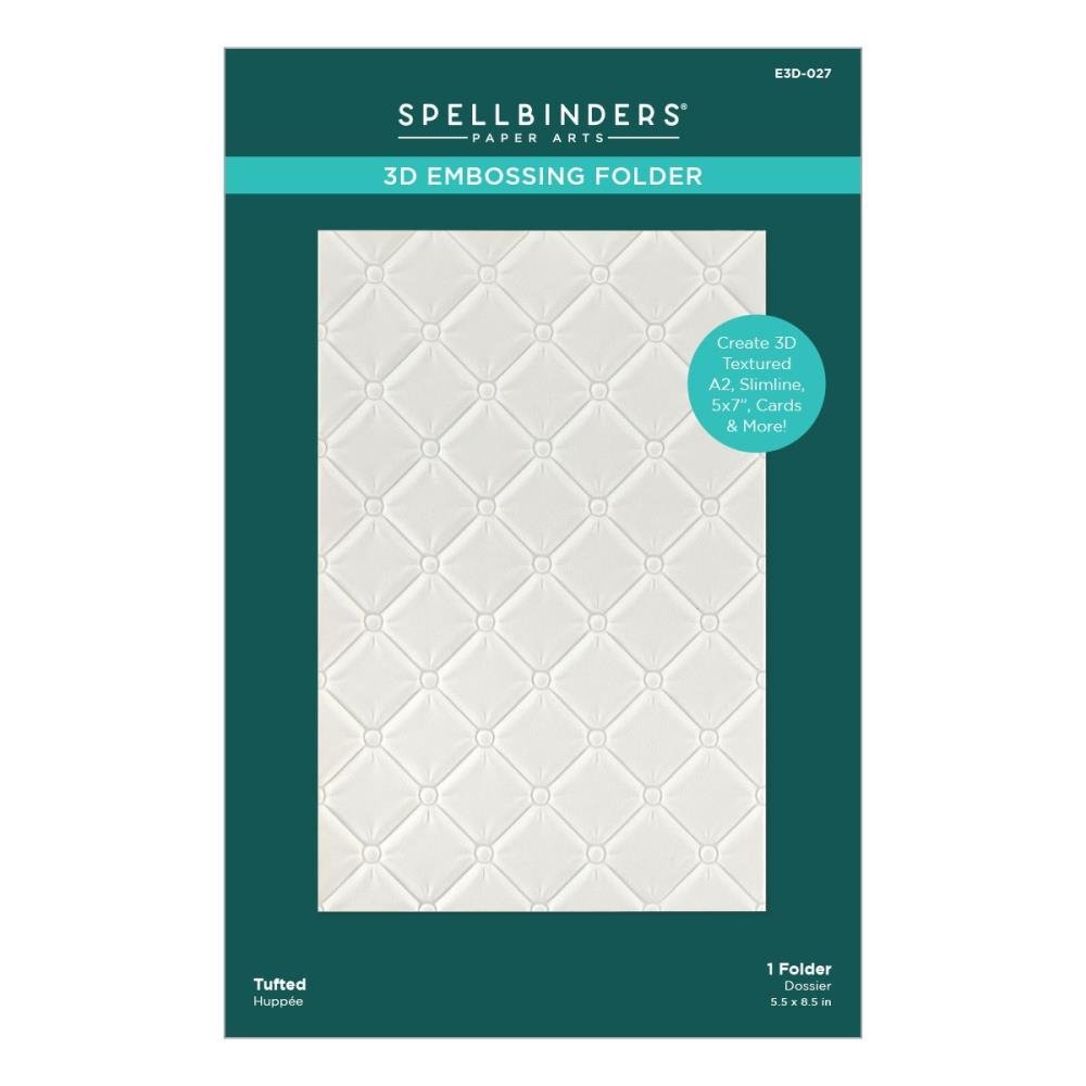 Spellbinders 3D Embossing Folder Tufted
