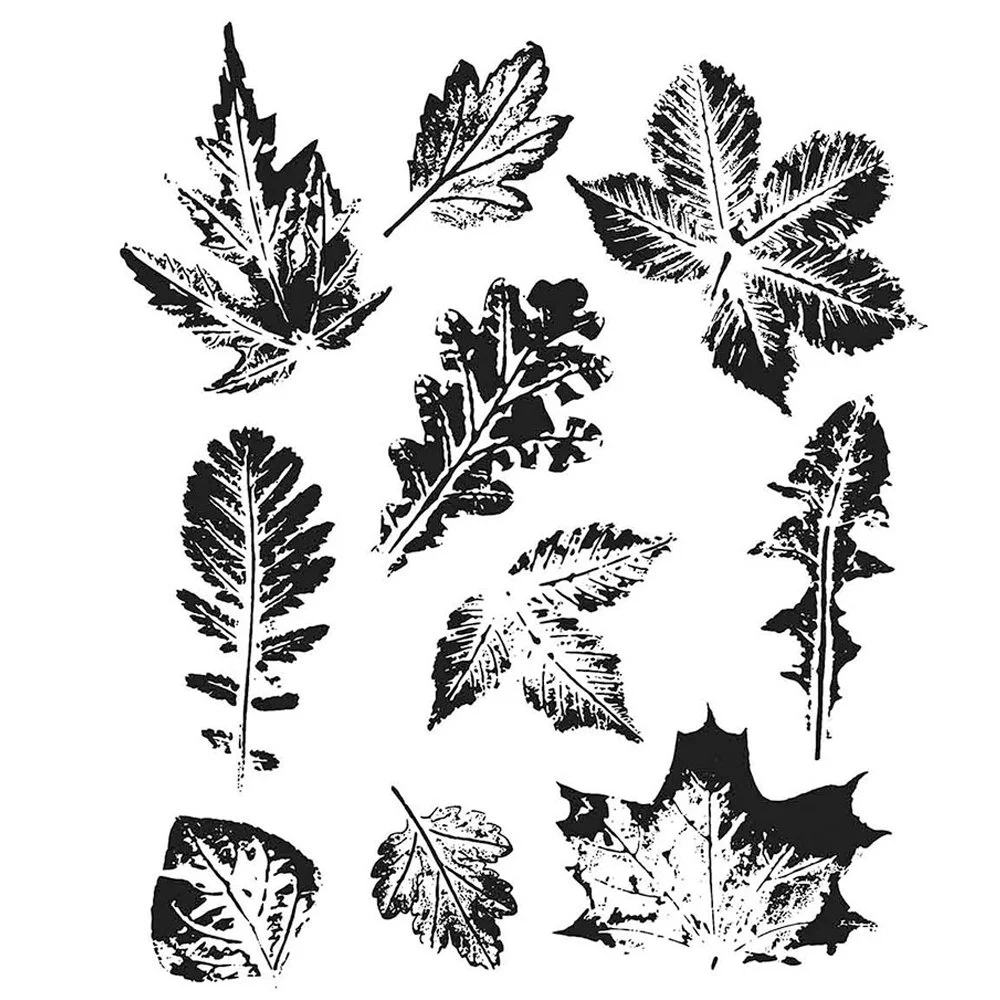 Tim Holtz Cling Stamps Leaf Prints 2