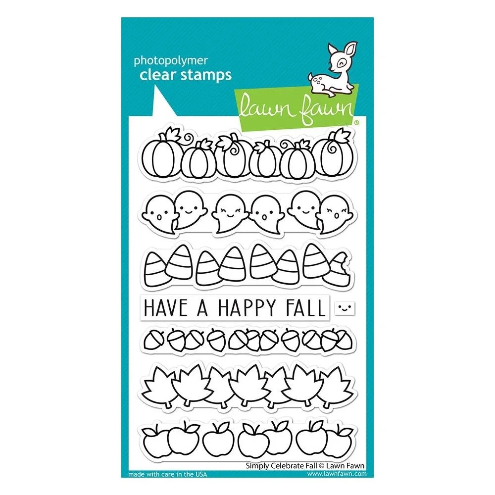 Lawn Fawn Clear Stamp Simply Celebrate Fall