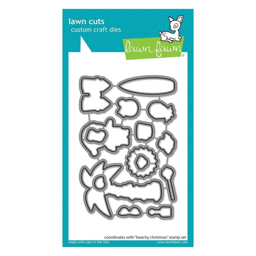 Lawn Fawn Metal Dies Beachy Christmas