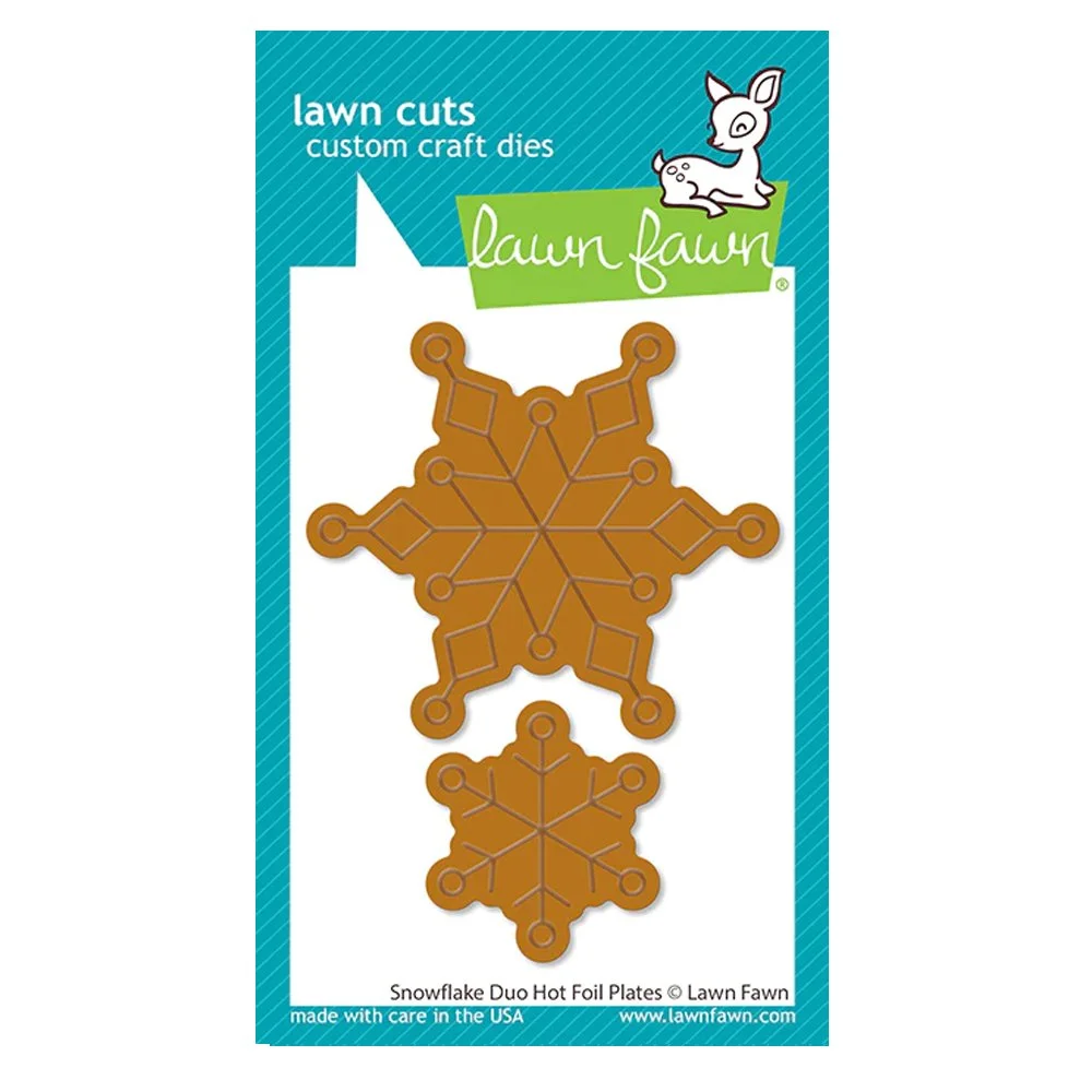 Lawn Fawn Hot Foil Plate Snowflake Duo