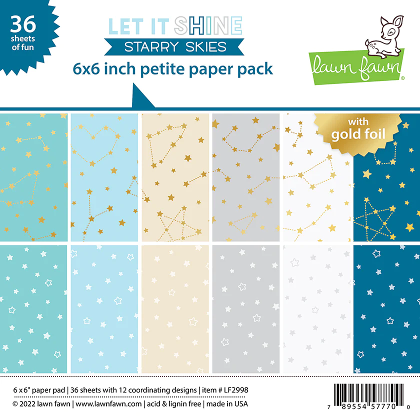Lawn Fawn Let It Shine Starry Skies Petite Pack