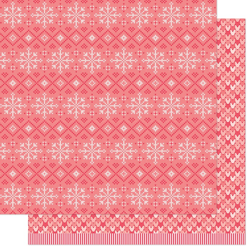 Lawn Fawn Knit Picky Winter 12" x 12" Paper Warm Beanie