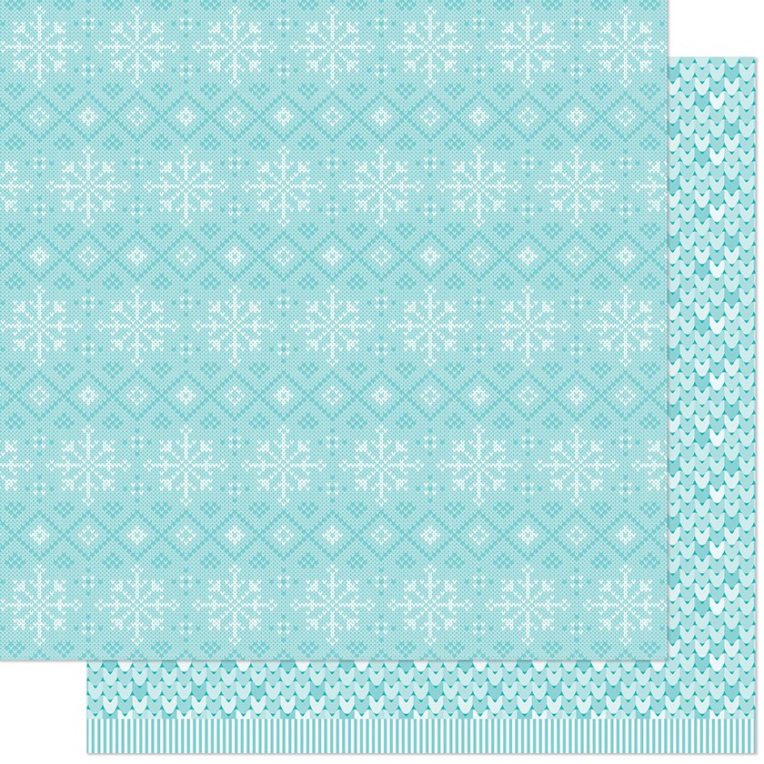 Lawn Fawn Knit Picky Winter 12" x 12" Paper Cozy Scarf