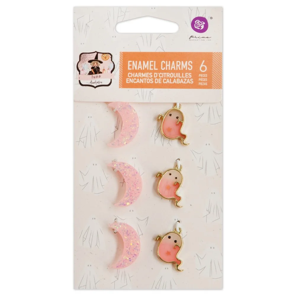 Luna Collection Enamel Charms Moons & Ghosts