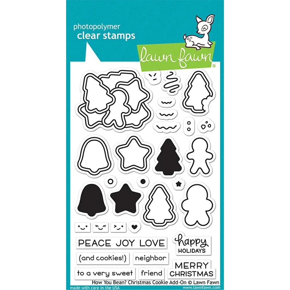 Lawn Fawn - How You Bean? Christmas Cookie Stamps