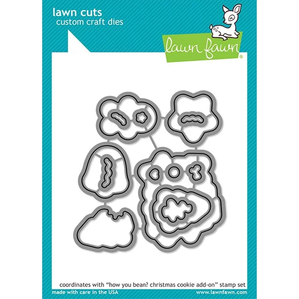 Lawn Fawn - How You Bean? Christmas Cookie Metal Dies