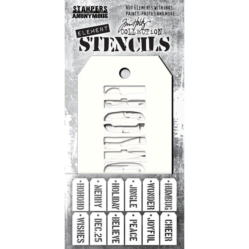 Tim Holtz Element Stencils Christmas