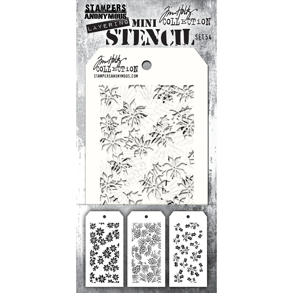 Tim Holtz Mini Stencils Set 54