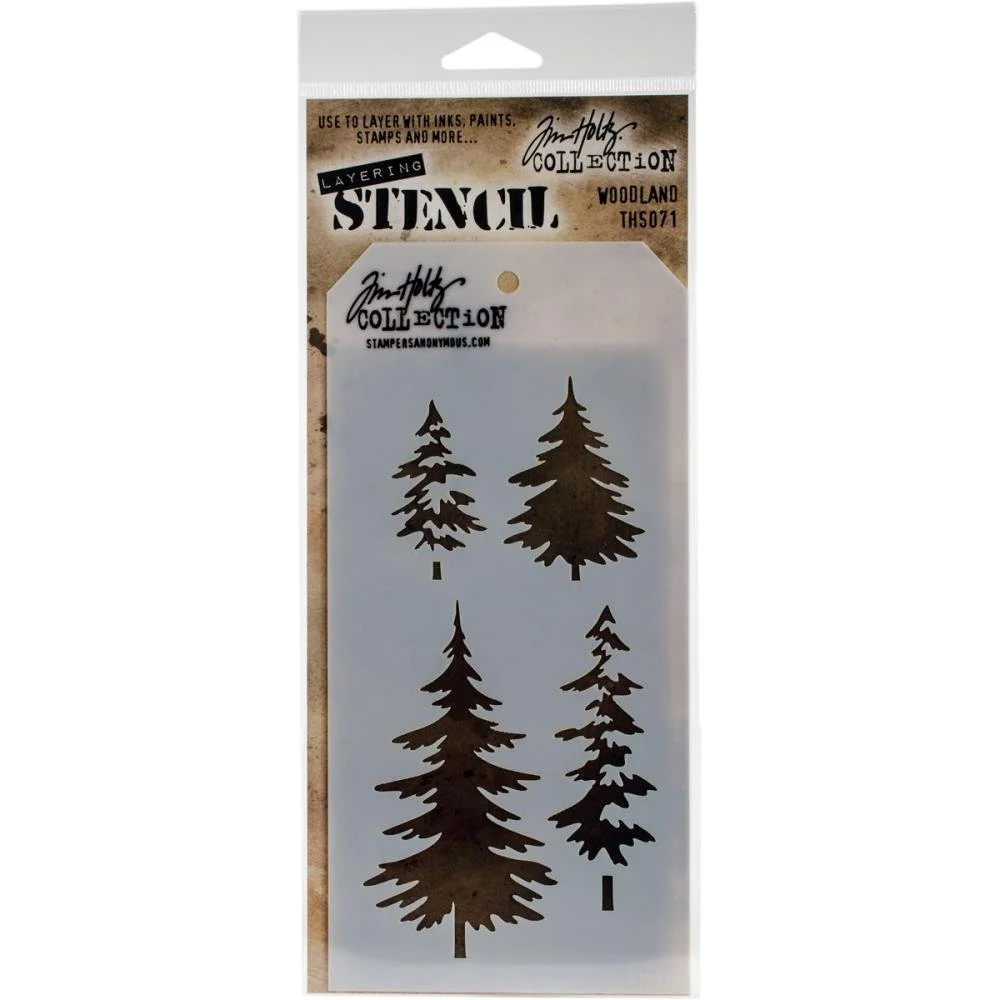 Tim Holtz Stencil Woodland