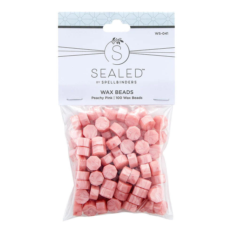 Spellbinders Peachy Pink Wax Beads