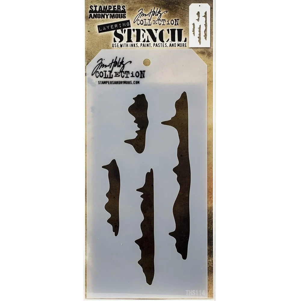Tim Holtz Stencil Snowcap