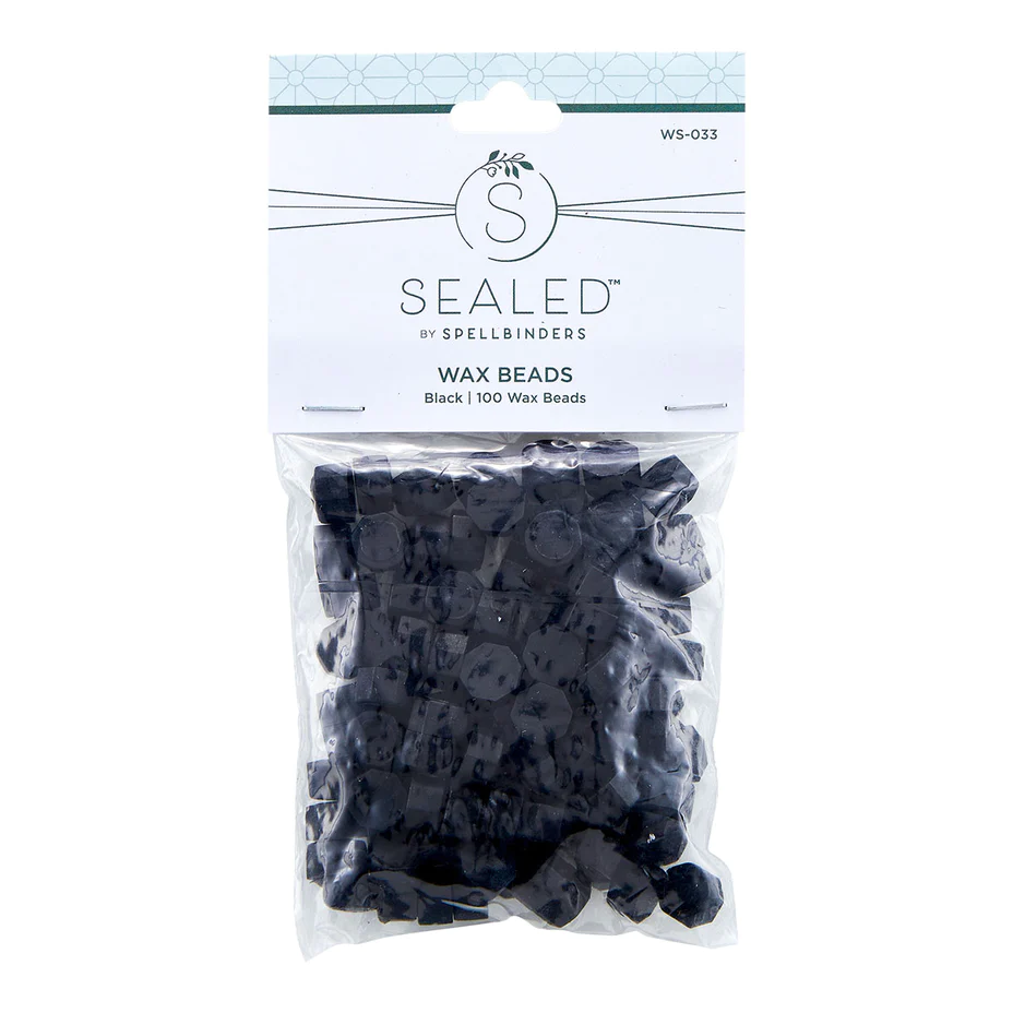 Spellbinders Black Wax Beads