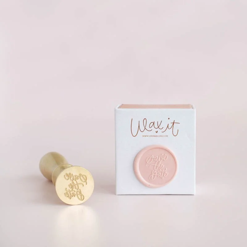 Lora Bailora Wax It Seal Stamp Save The Date