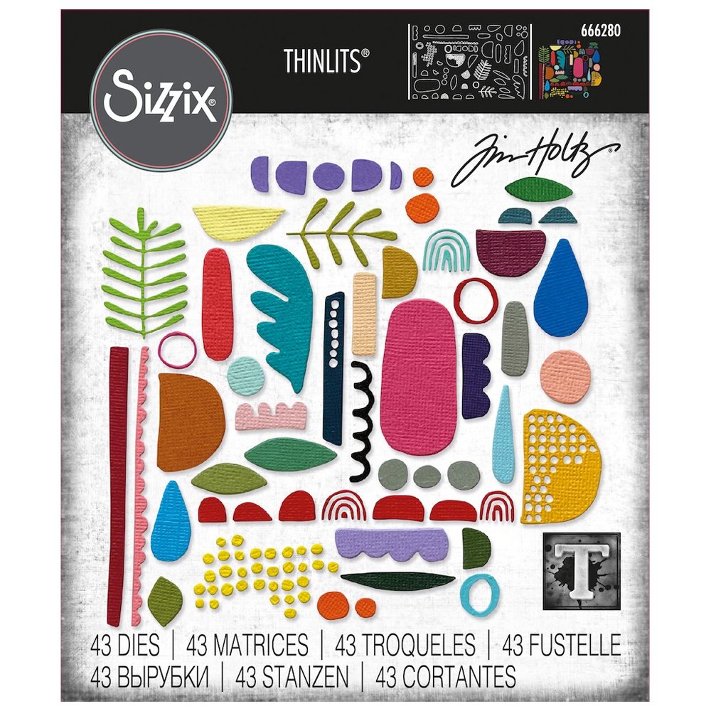 Tim Holtz Sizzix Thinlits Abstract Elements