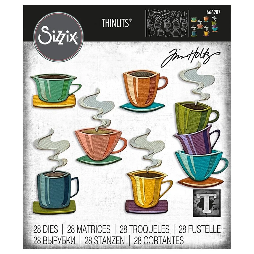 Tim Holtz Sizzix Thinlits Papercut Cafe