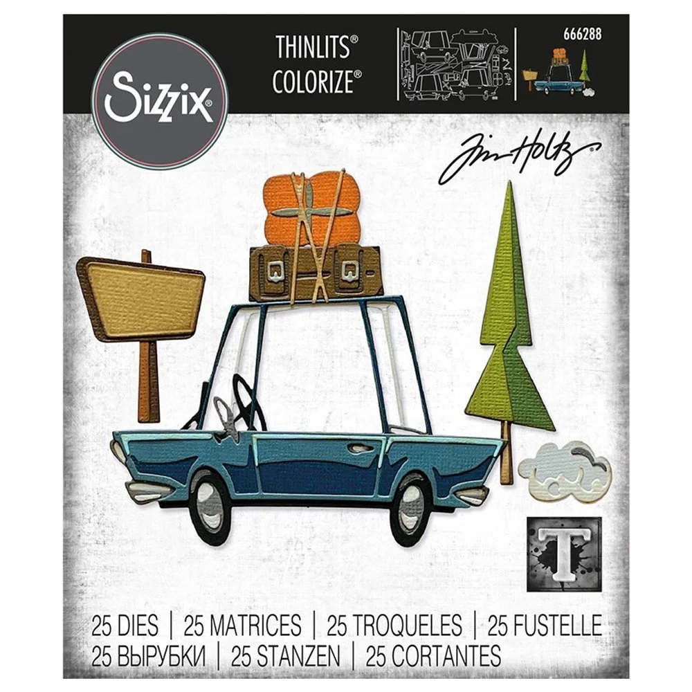 Tim Holtz Sizzix Thinlits Road Trip