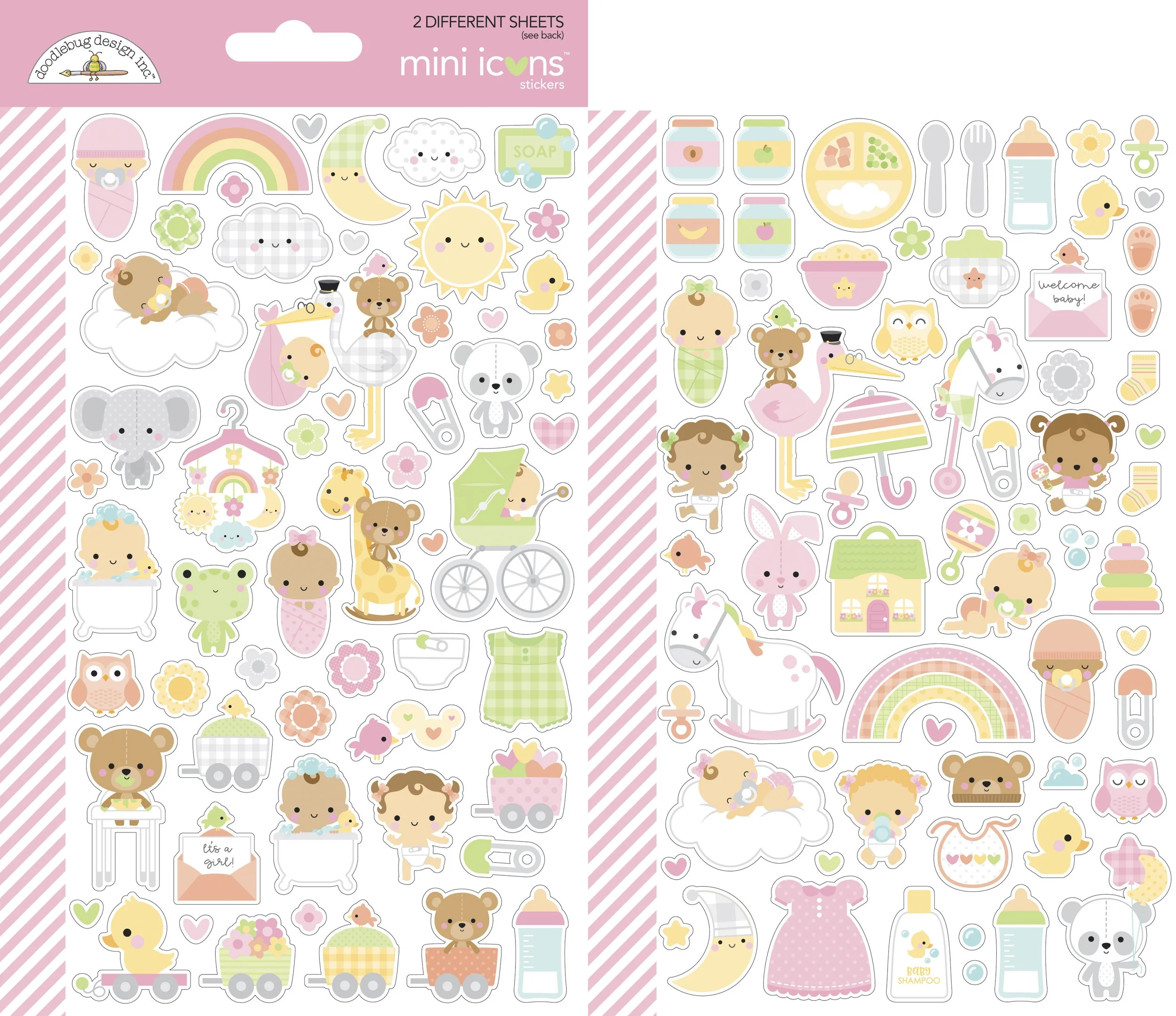 Doodlebug Day To Day Bundle Of Joy Mini Icon Stickers
