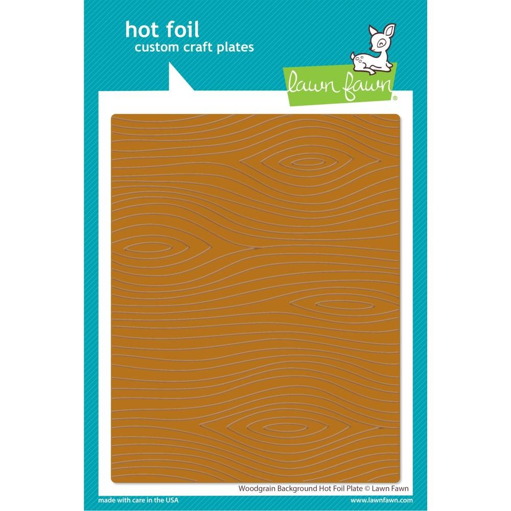 Lawn Fawn Hot Foil Plate Woodgrain