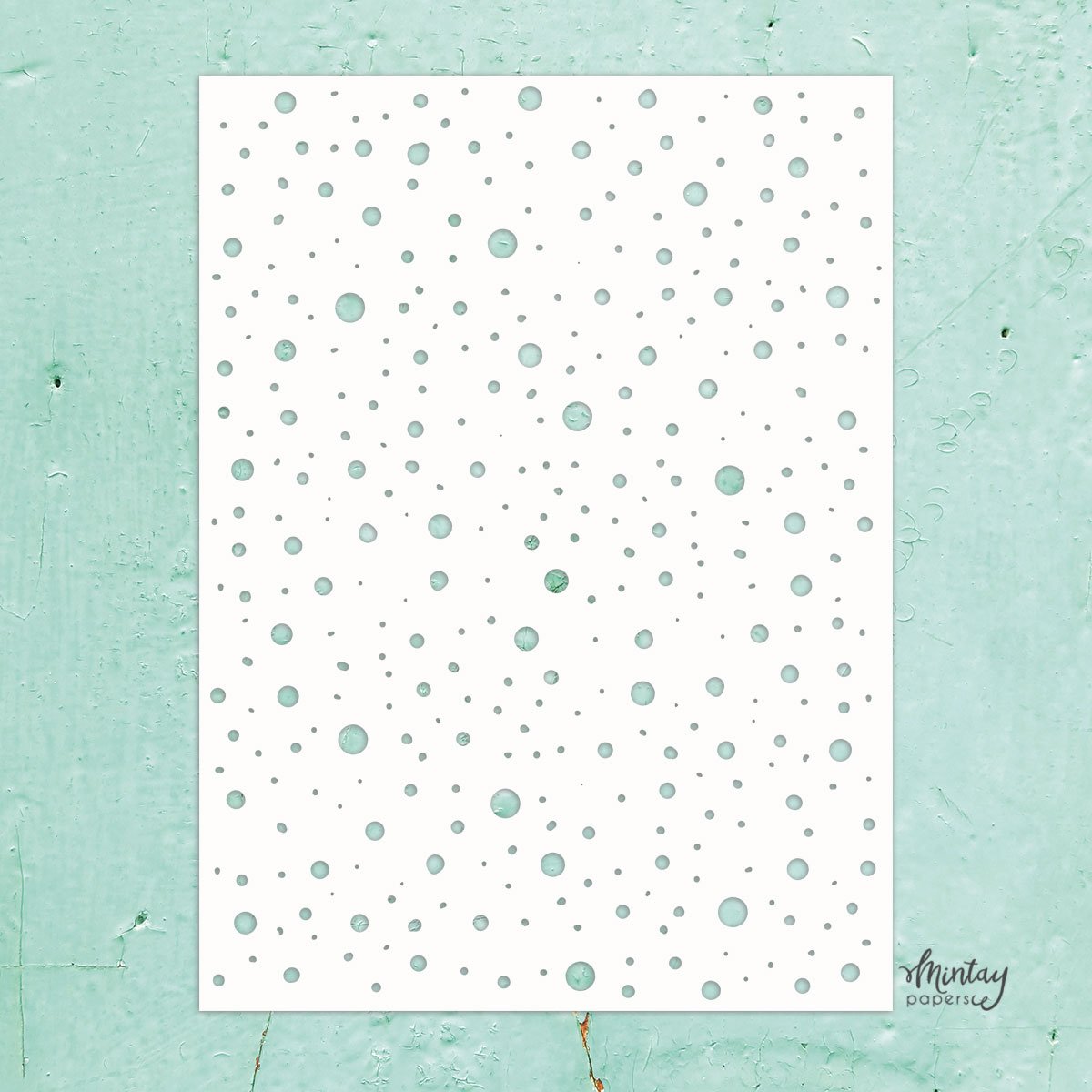 Mintay 6" x 8" Stencil Dots