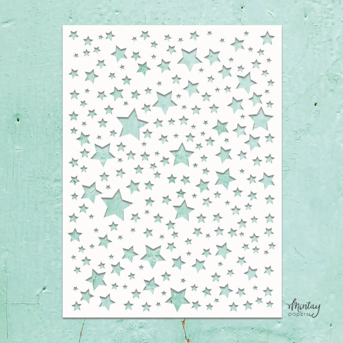 Mintay 6" x 8" Stencil Stars