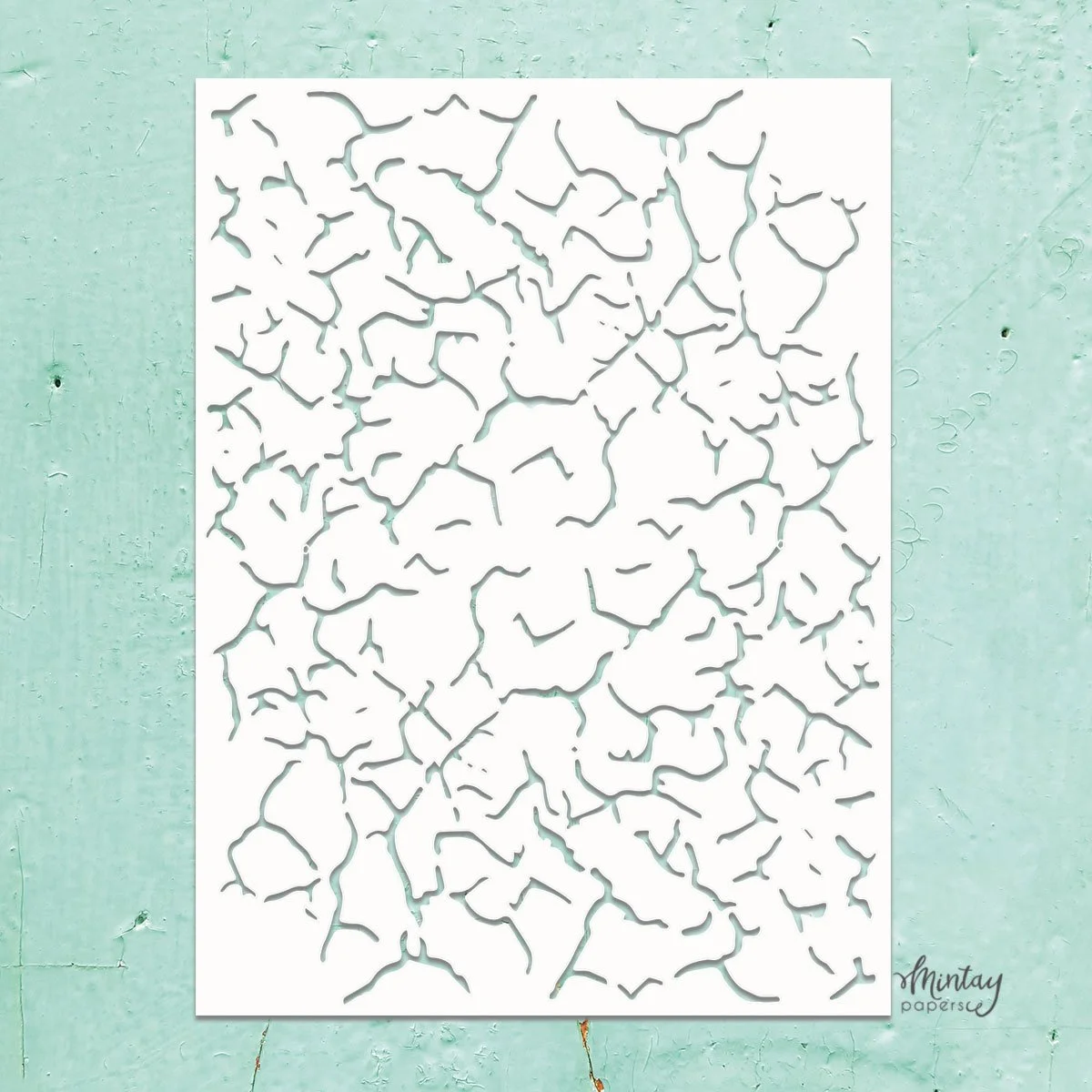 Mintay 6" x 8" Stencil Crackle