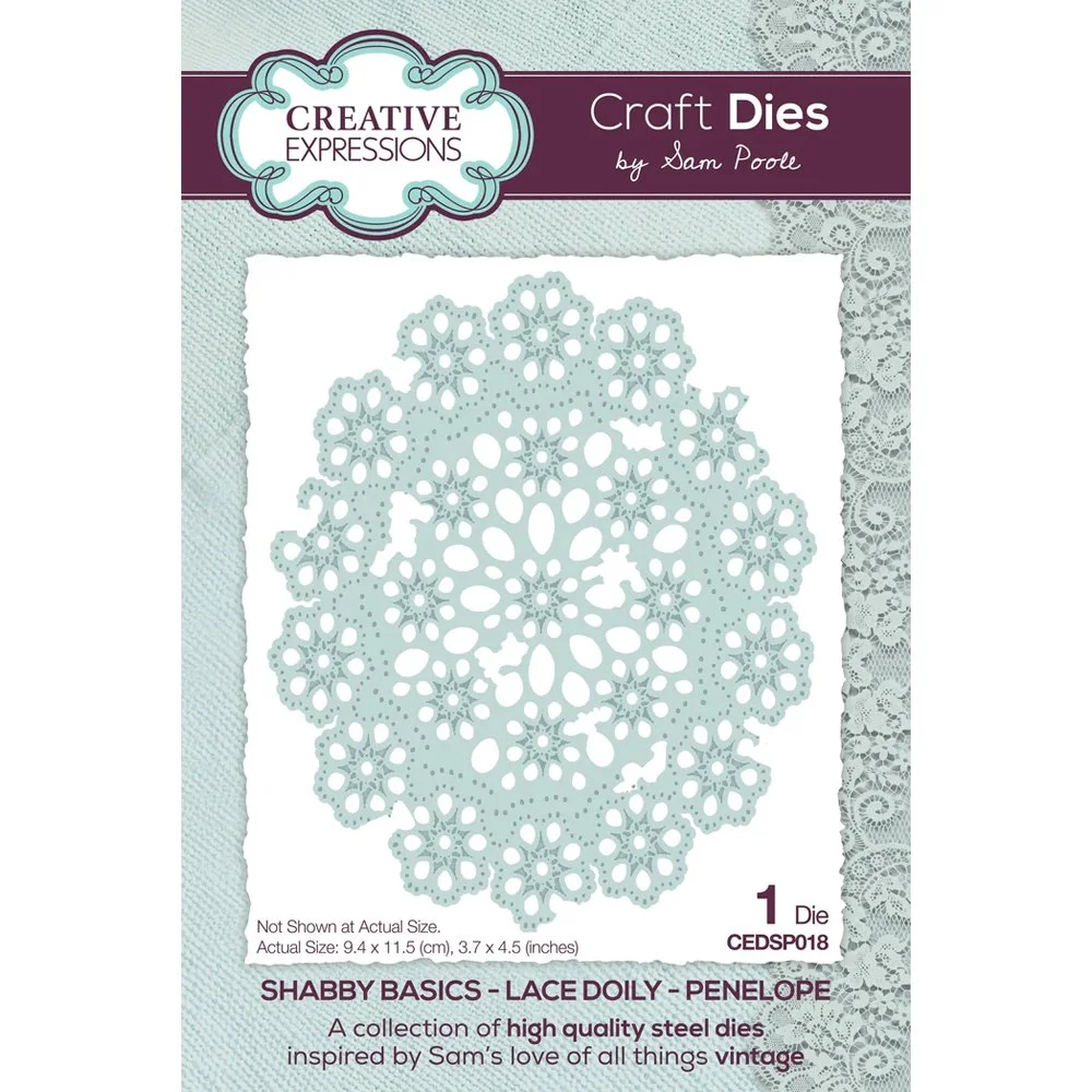 Sam Poole Shabby Basics Penelope Craft Die