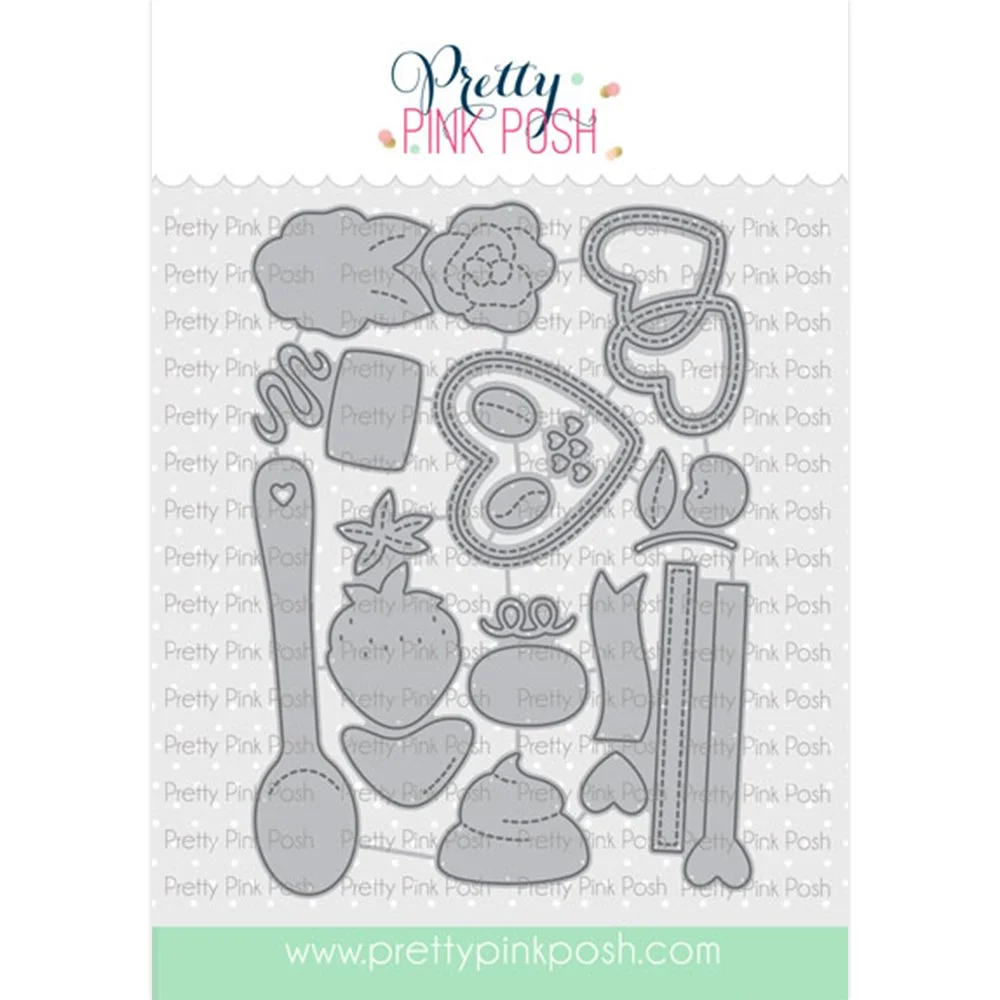 Pretty Pink Posh Valentine Mug Addition Dies