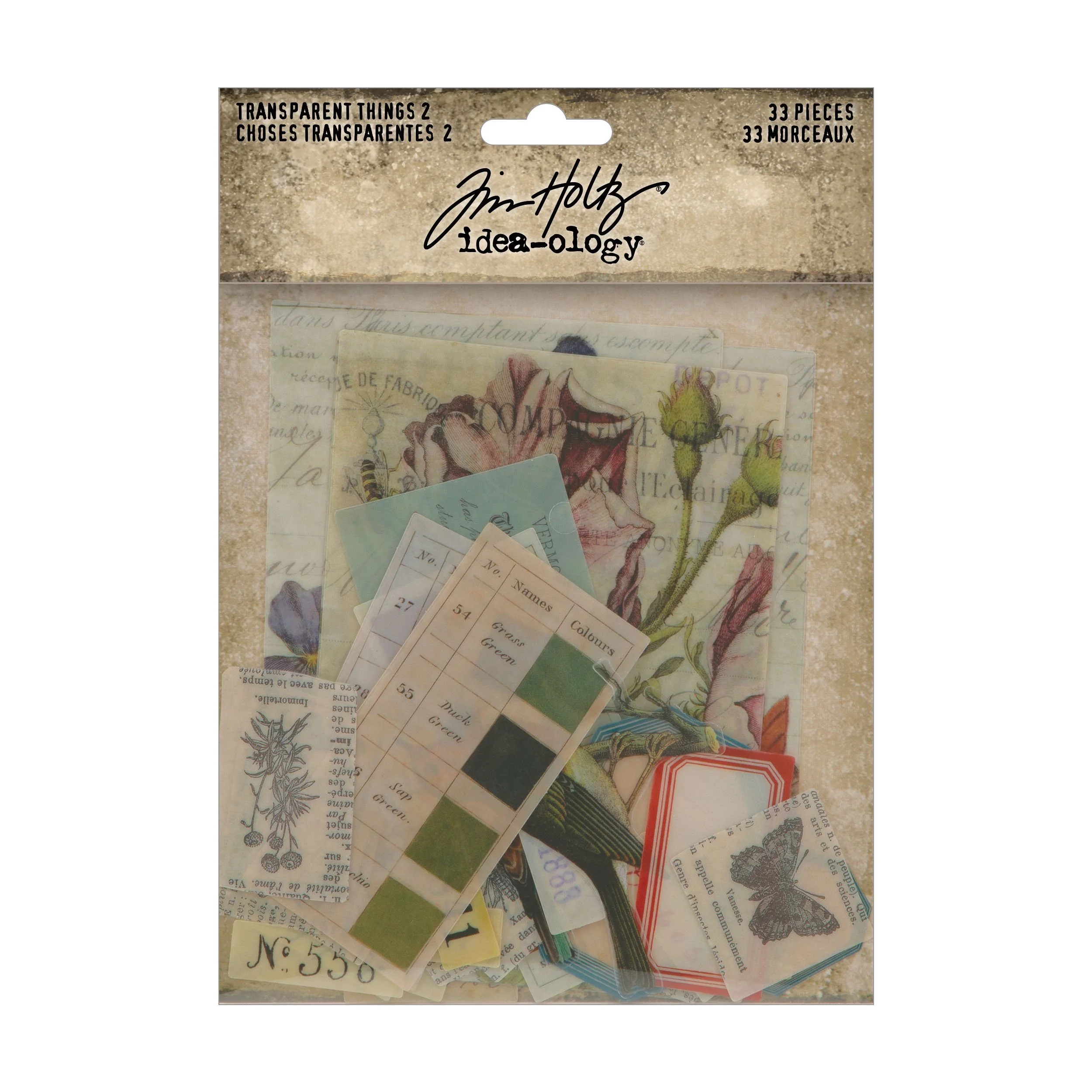 Tim Holtz Idea-Ology Transparent Acetate Things 2