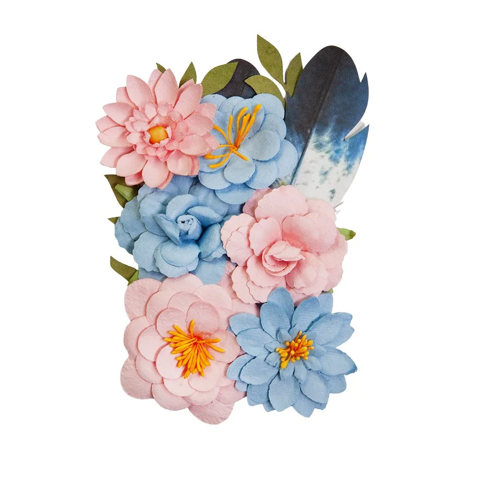 Prima Spring Abstract Flowers Painted Notes