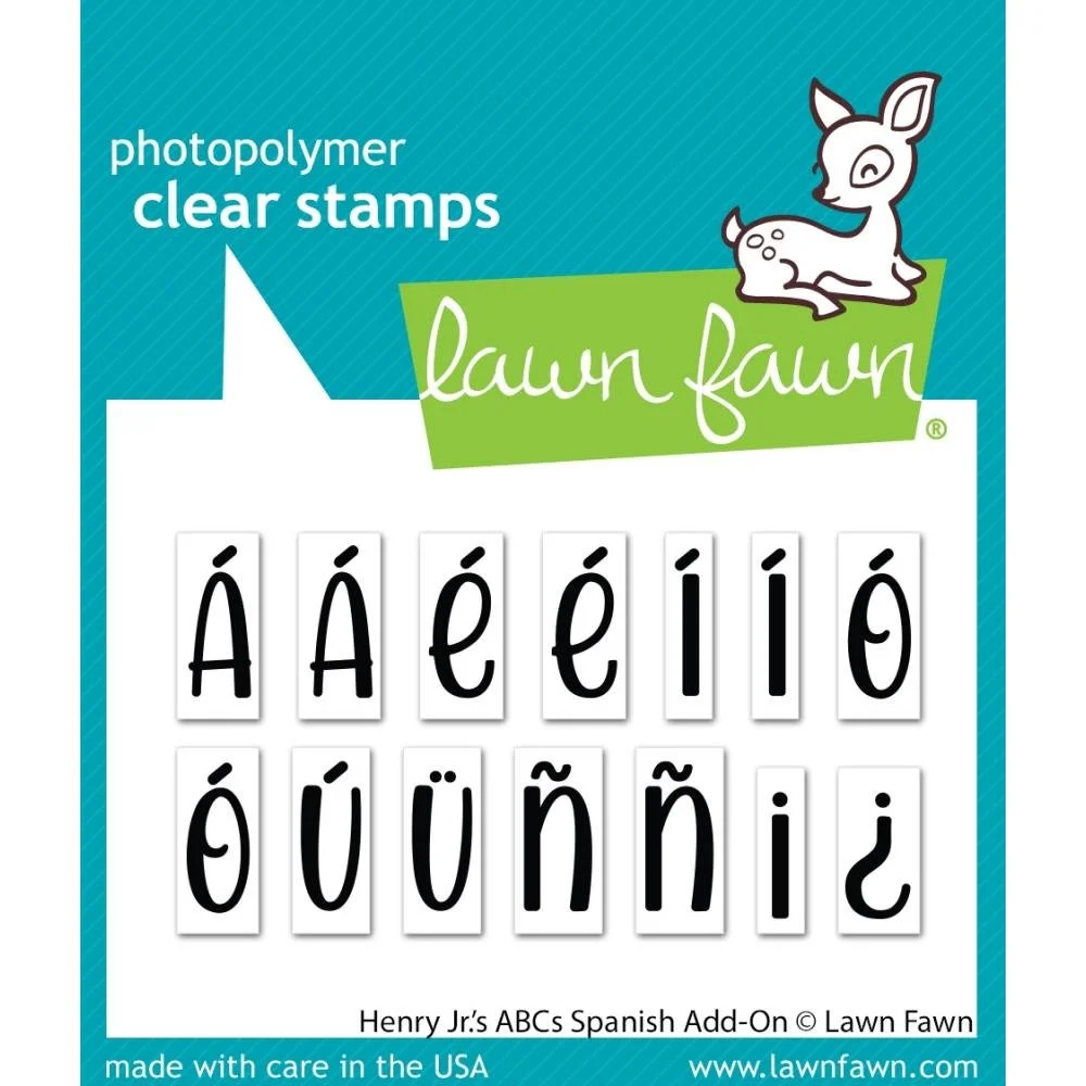 Lawn Fawn Clear Stamps Henry Jr.'s ABC's Spanish Add-On