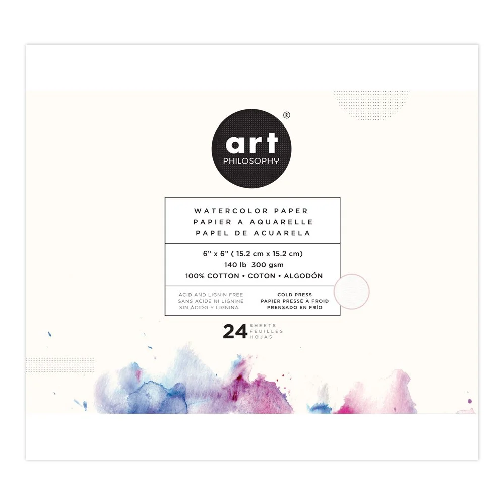 Art Philosophy 6" x 6" Watercolor Paper Pad