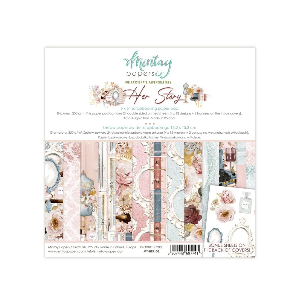 Mintay Her Story 6" x 6" Paper Pad