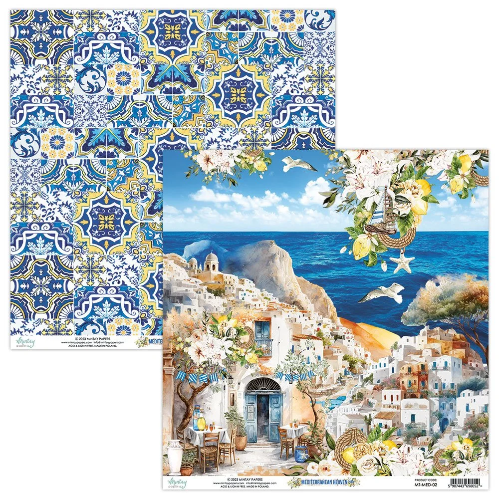 Mintay Mediterranean Heaven 12" x 12" Paper 02