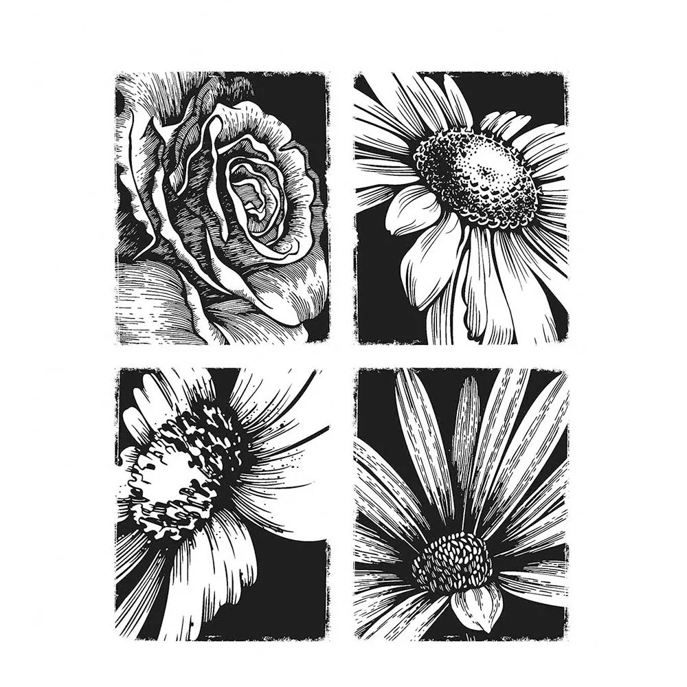 Tim Holtz Cling Stamps Bold Botanicals