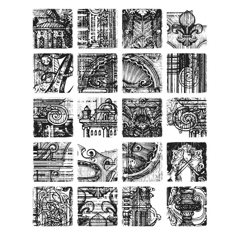 Tim Holtz Cling Stamps Creative Blocks