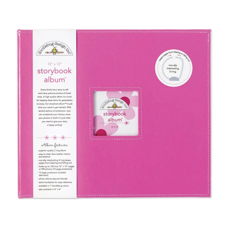 Doodlebug 12 x 12 Storybook Album Bubblegum